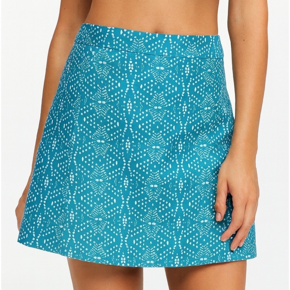 RipSkirt Hawaii Coverup Ocean Wrap‎ Skirt Size Medium Teal Geometric Pool Swim